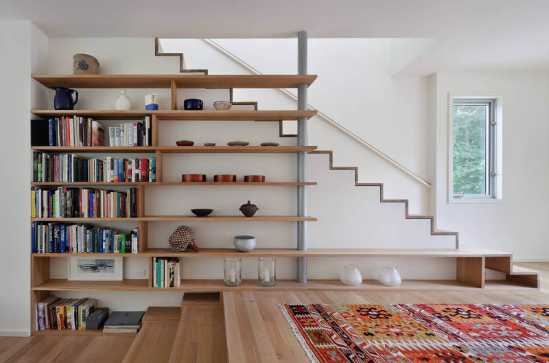 small home library design