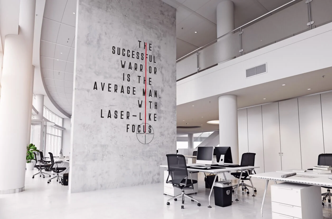 office wall design: Inspirational Quotes