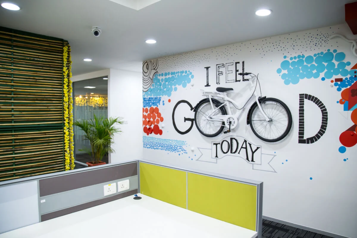 office wall design: Unusual Bike Racks