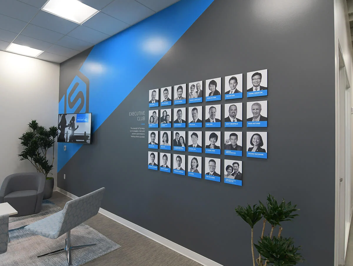 office wall design: Wall of Fame