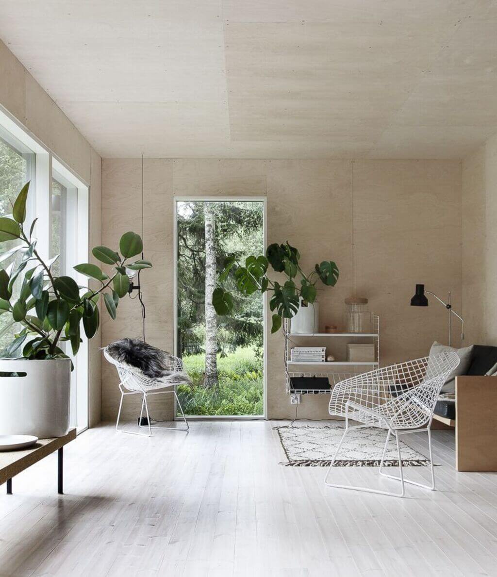 Say Hello to Nature for best scandinavian living room