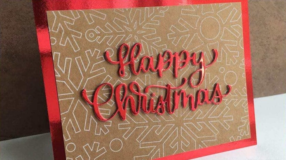 Happy Christmas Stamp Card