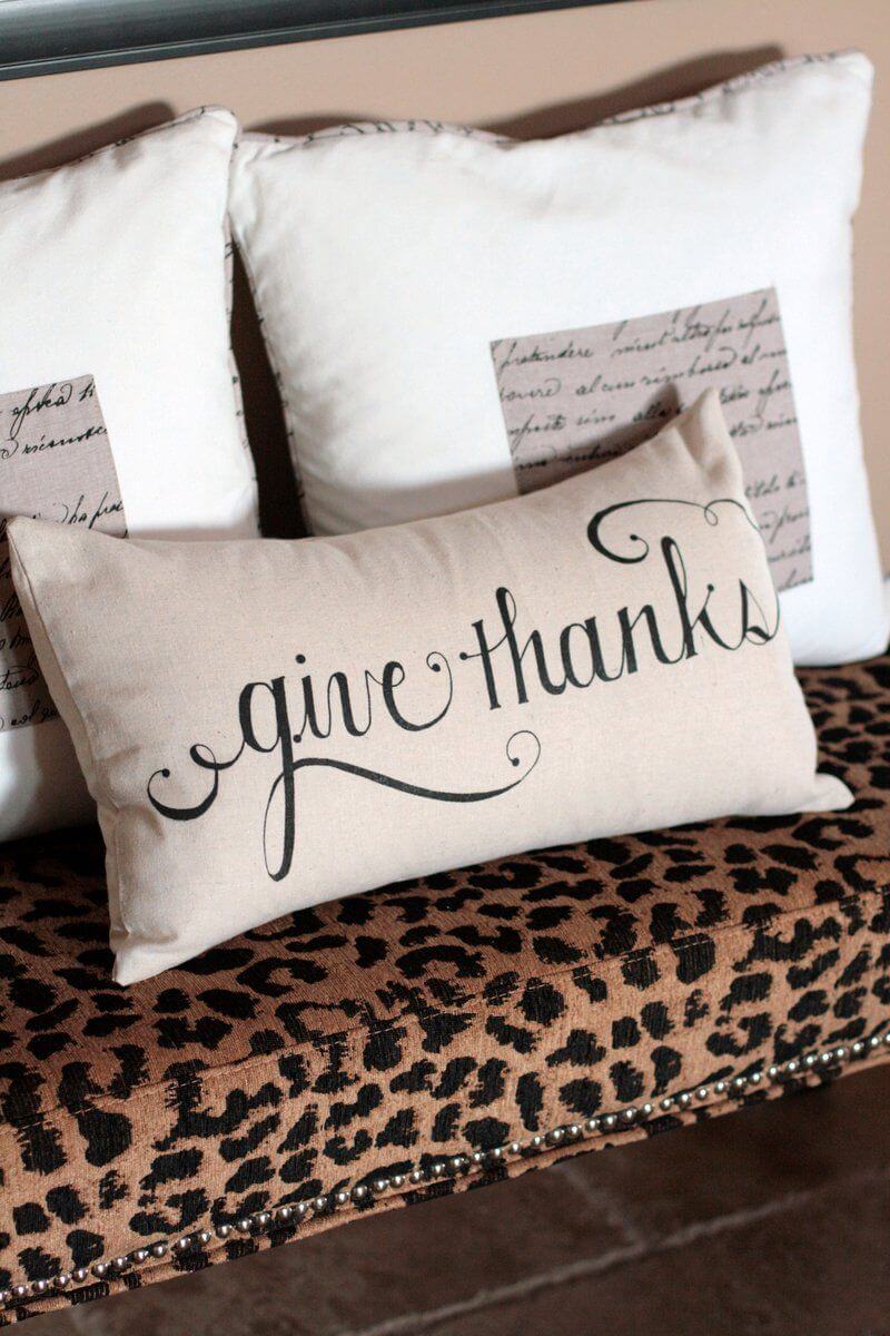 diy thanksgiving pillows