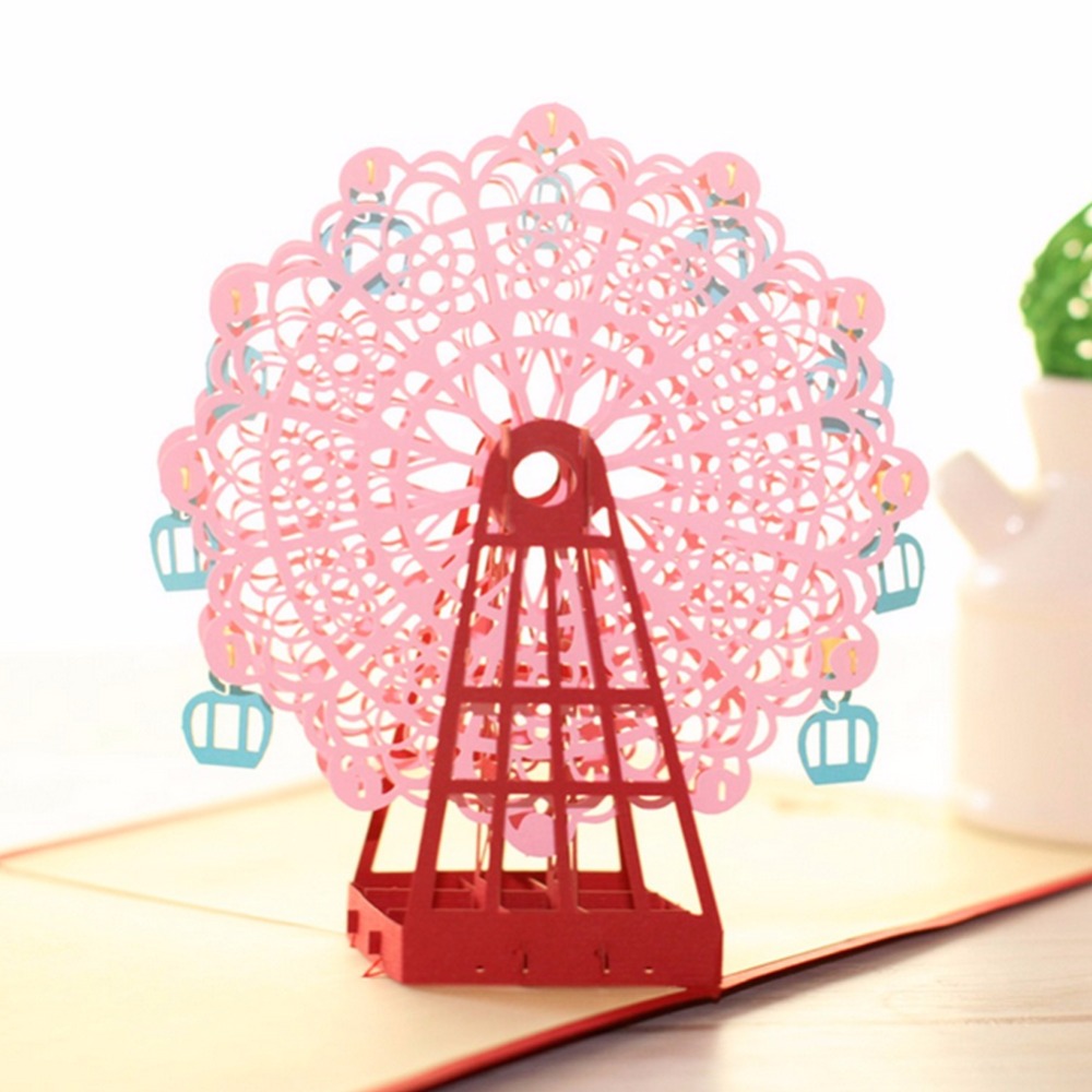 Ferris Wheel 3d Pop Up Card DIY valentine gifts