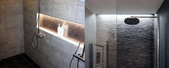 Embrace the Lighting shower tile ideas