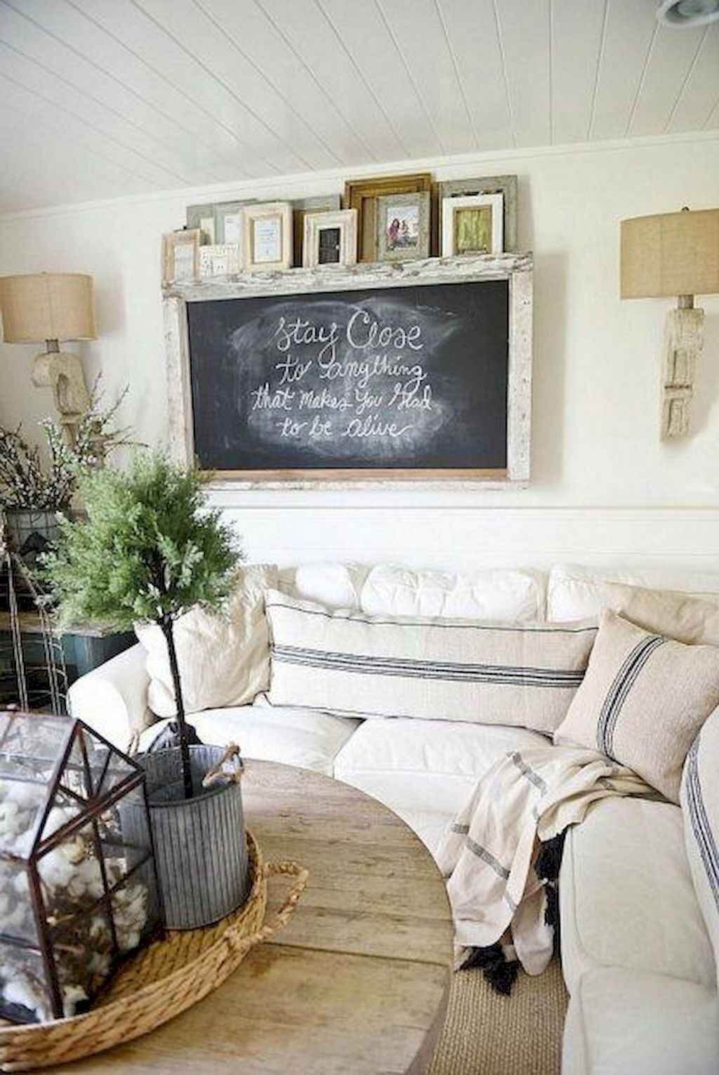 farmhouse living room design with Rustic Wooden Accent