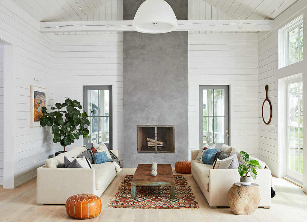 Highlighted Neutrals: Modern Farmhouse Living Room design