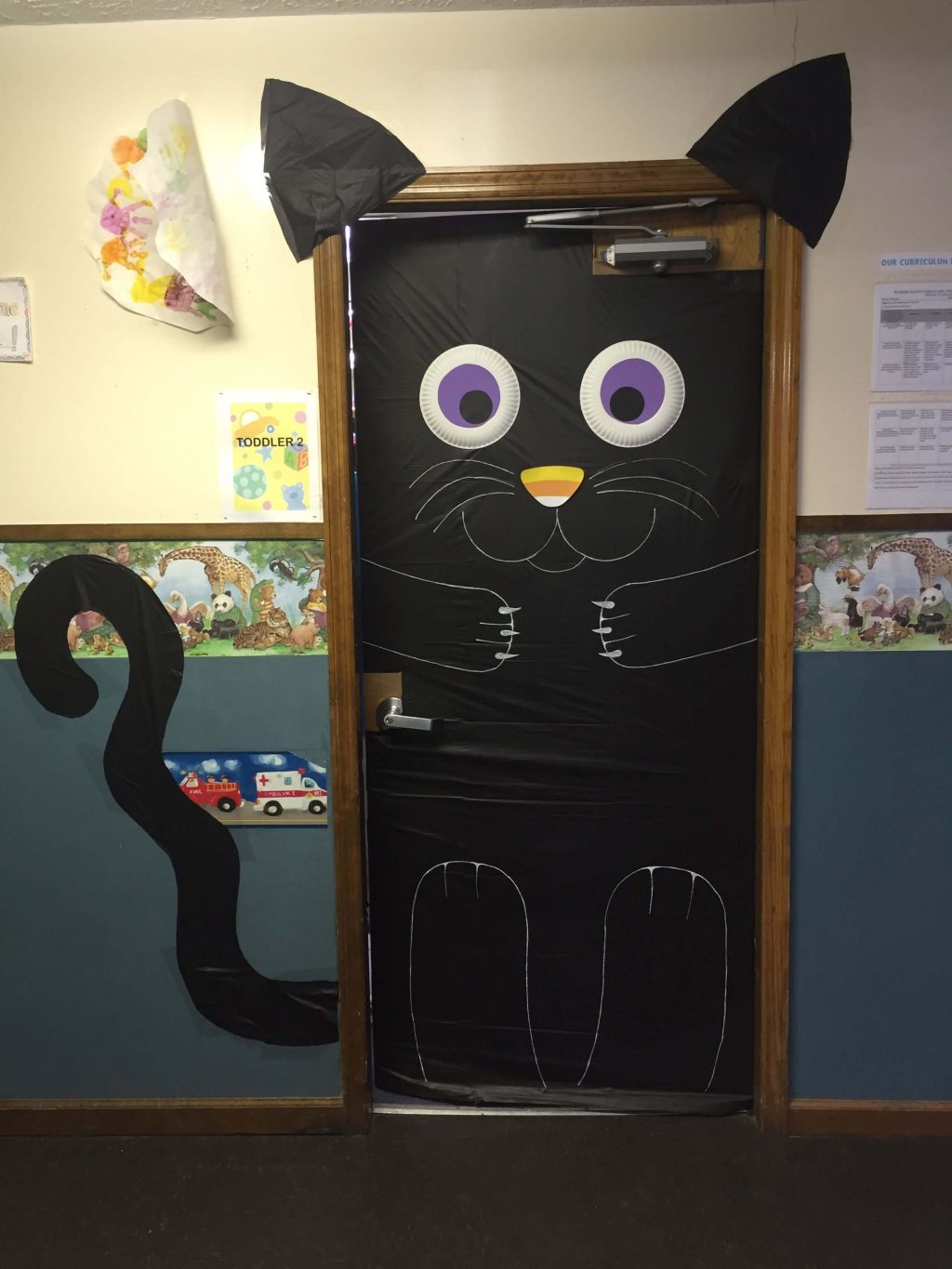 Halloween Door Decorations: Black Cat