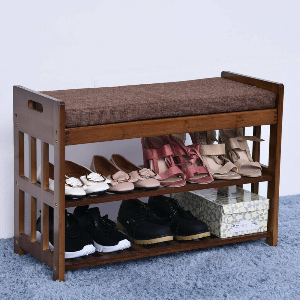 Wooden Crate Shoe Rack