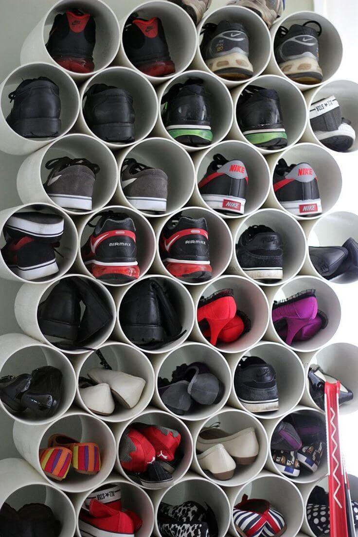 PVC-Pipe Shoe Rack