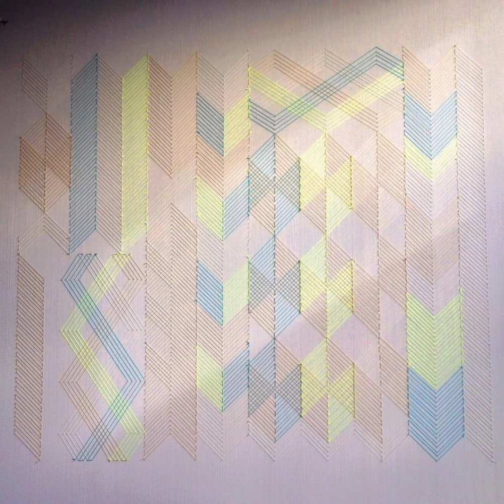 A picture of a pattern on a wall
