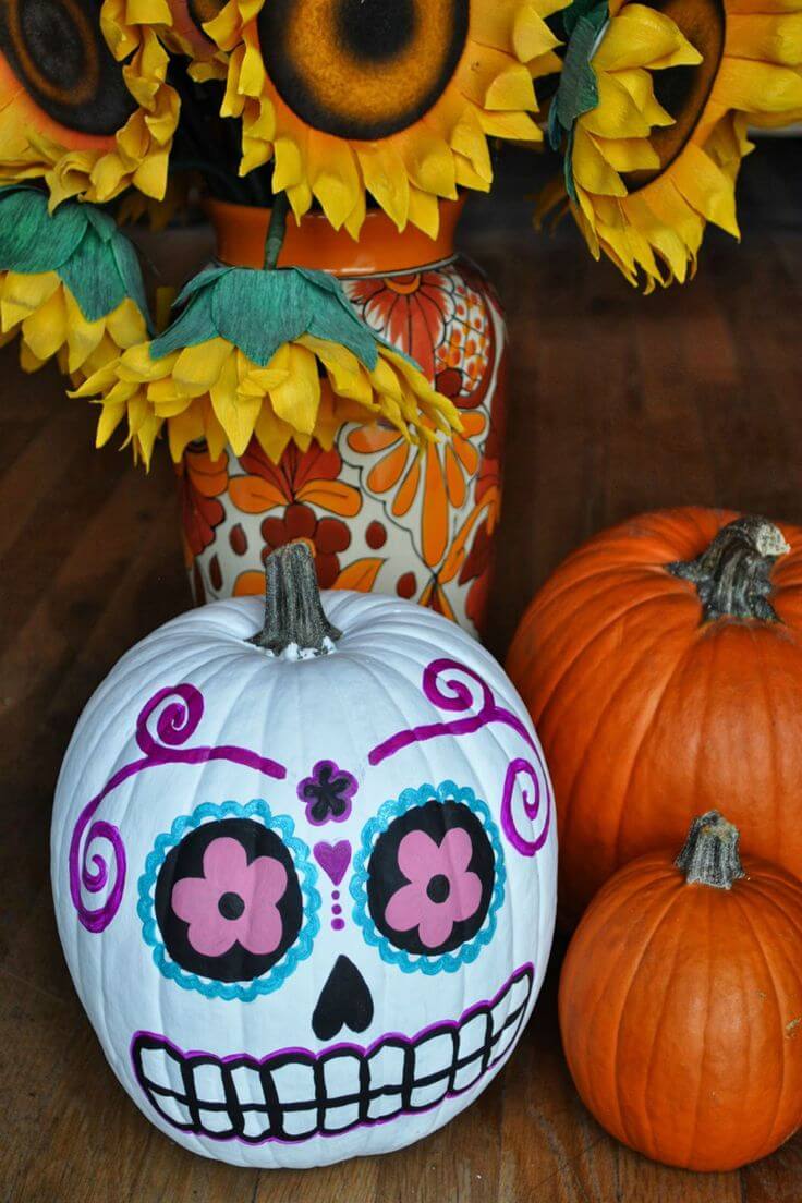 colorful pumpkin decorating ideas