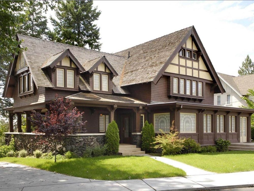 Steeply Pitched Roofs tudor style house