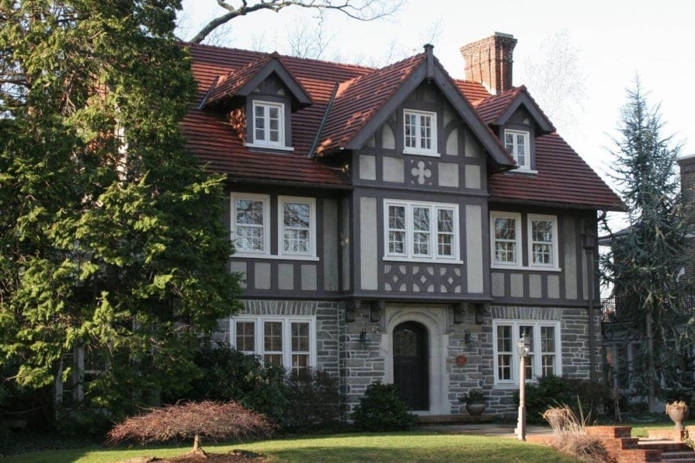 Decorative Half-Timbering tudor style house