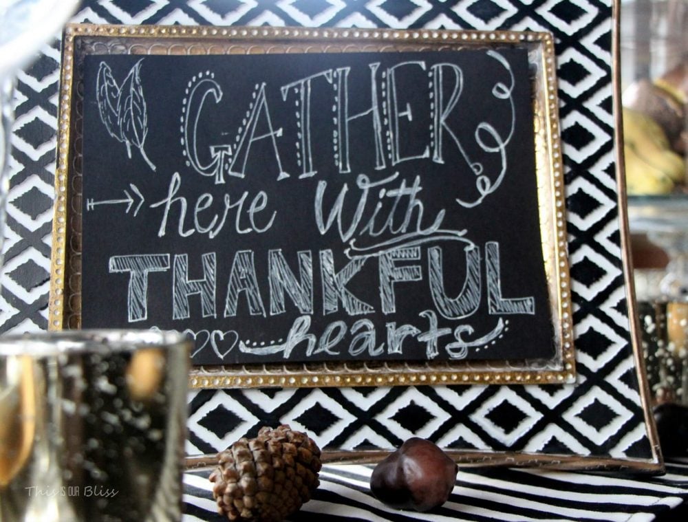 Gratitude Signs for thanksgiving dinner decoration