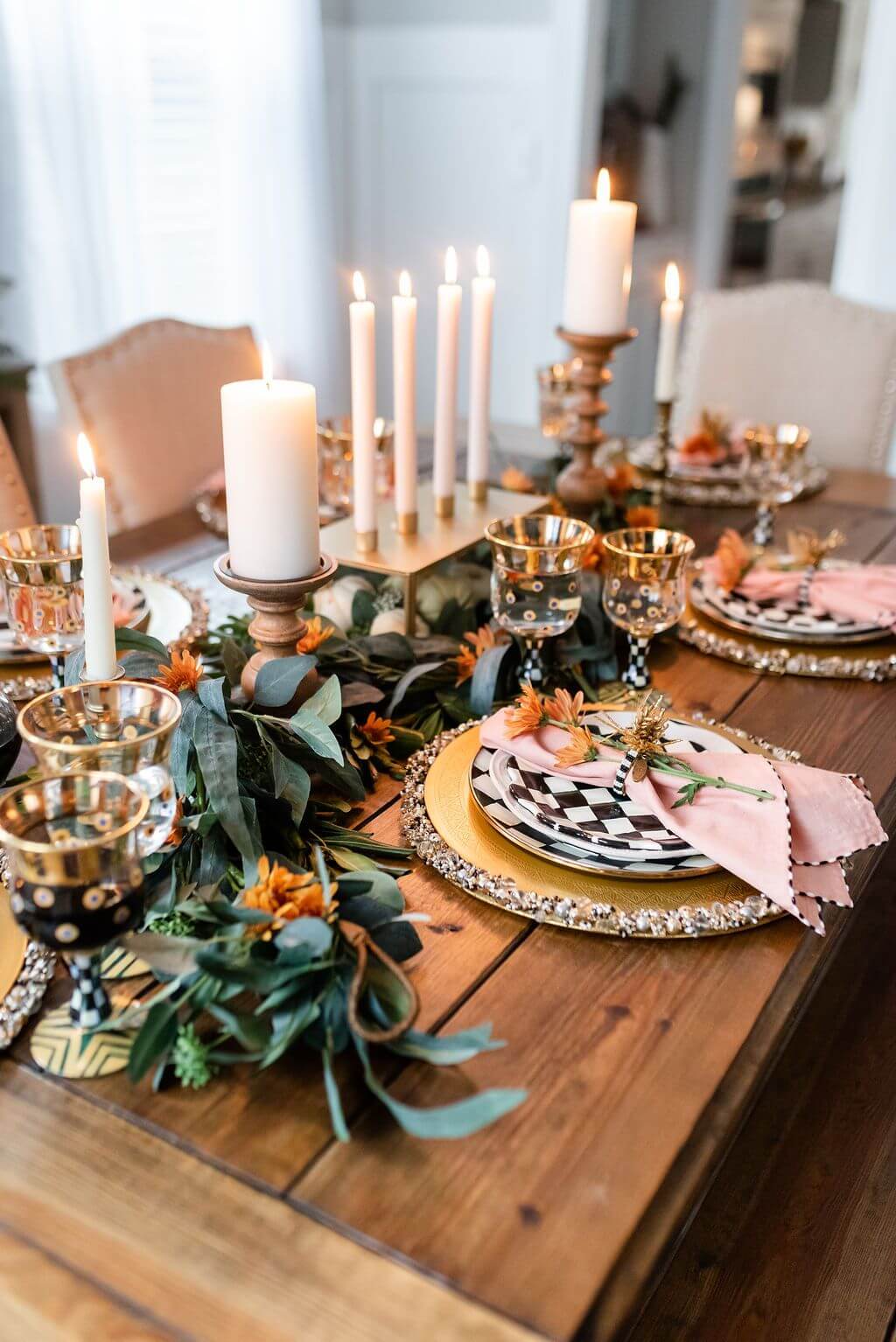 Candleholders for thanksgiving dinner decoration ideas