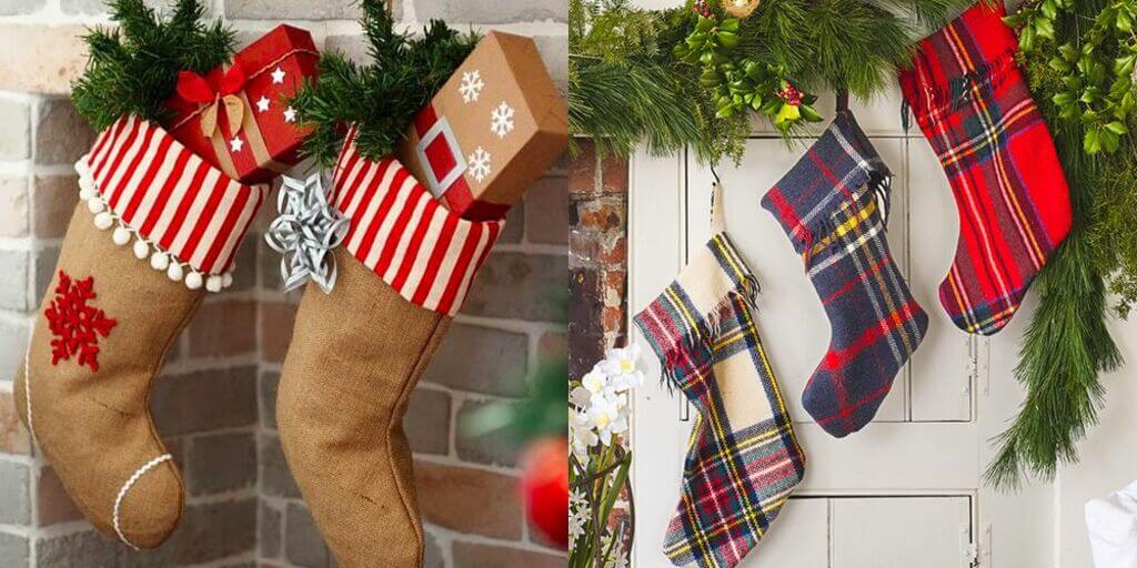 DIY Christmas stockings decoration