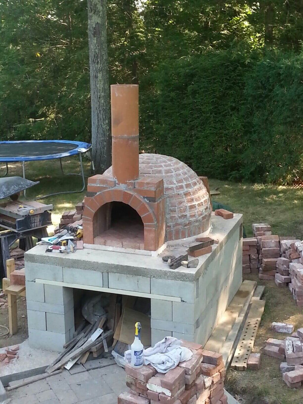 how to make an outdoor pizza oven