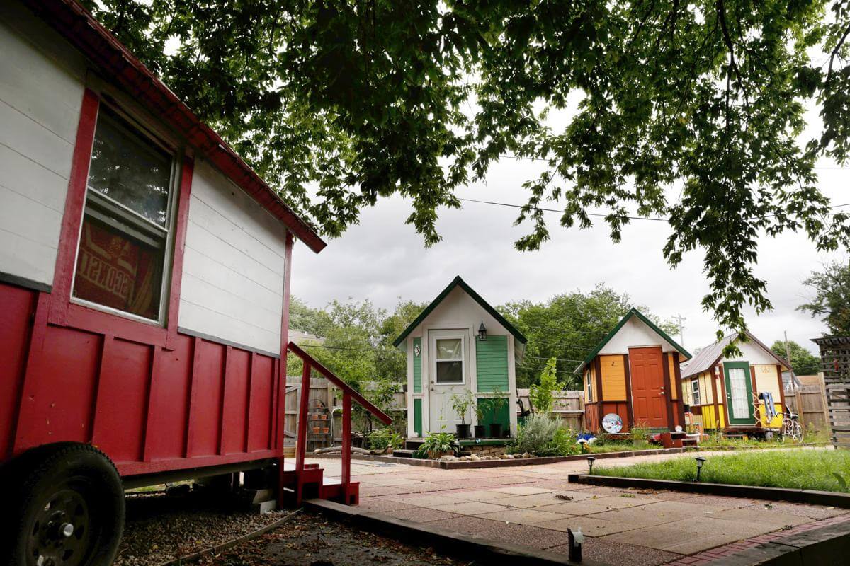 tiny colourful house community