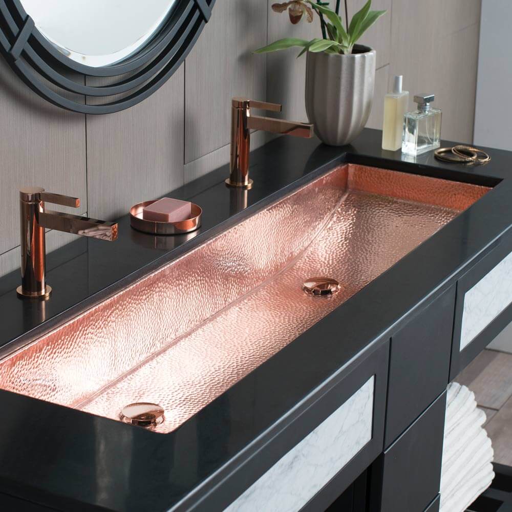 Use Unconventional Sink in Restaurant Bathroom Ideas