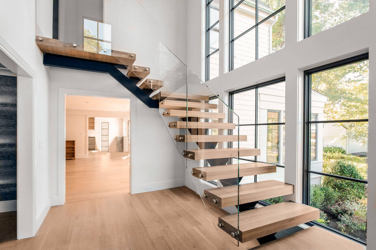 Clear Glass Stair Railing