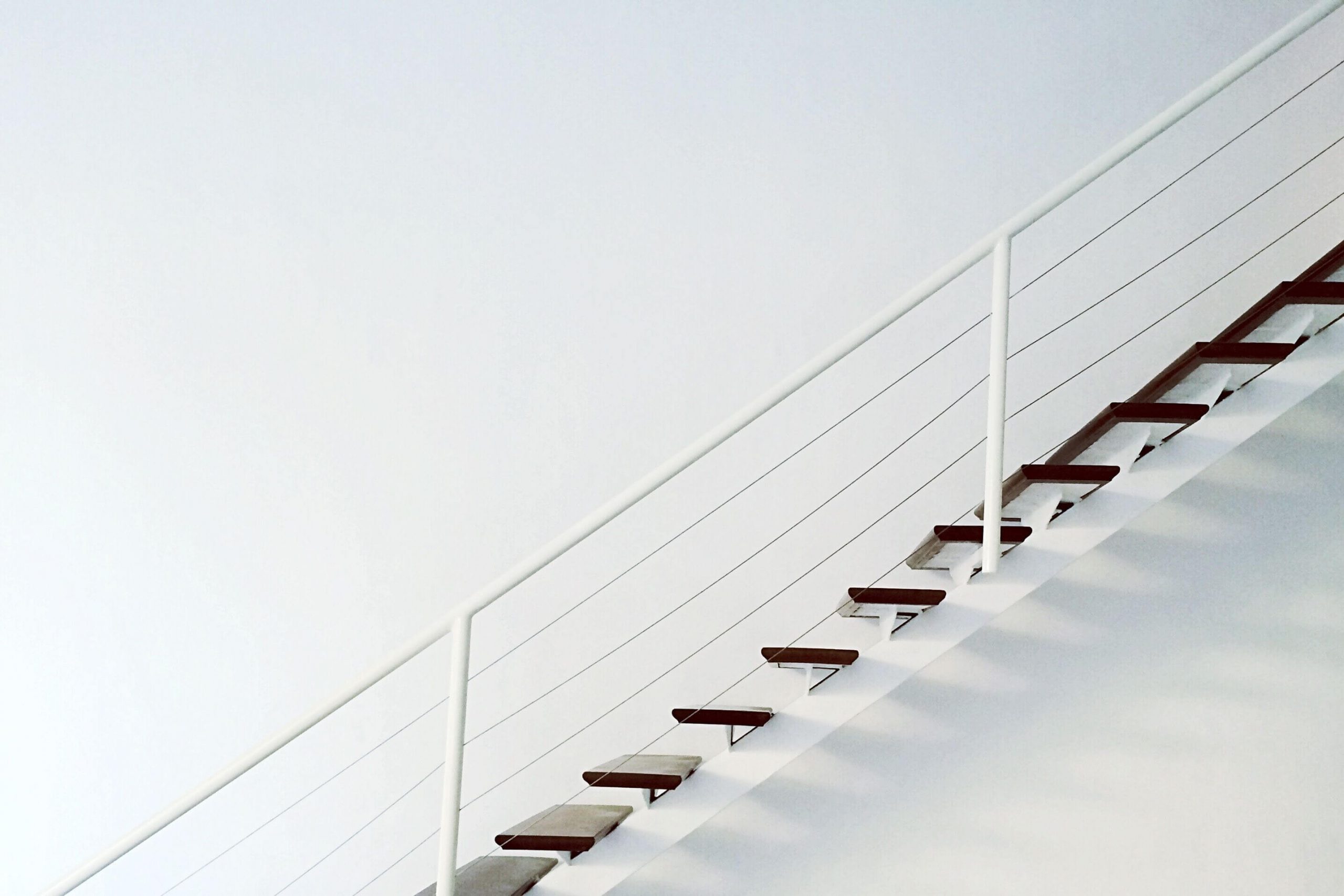 White Steel Railing