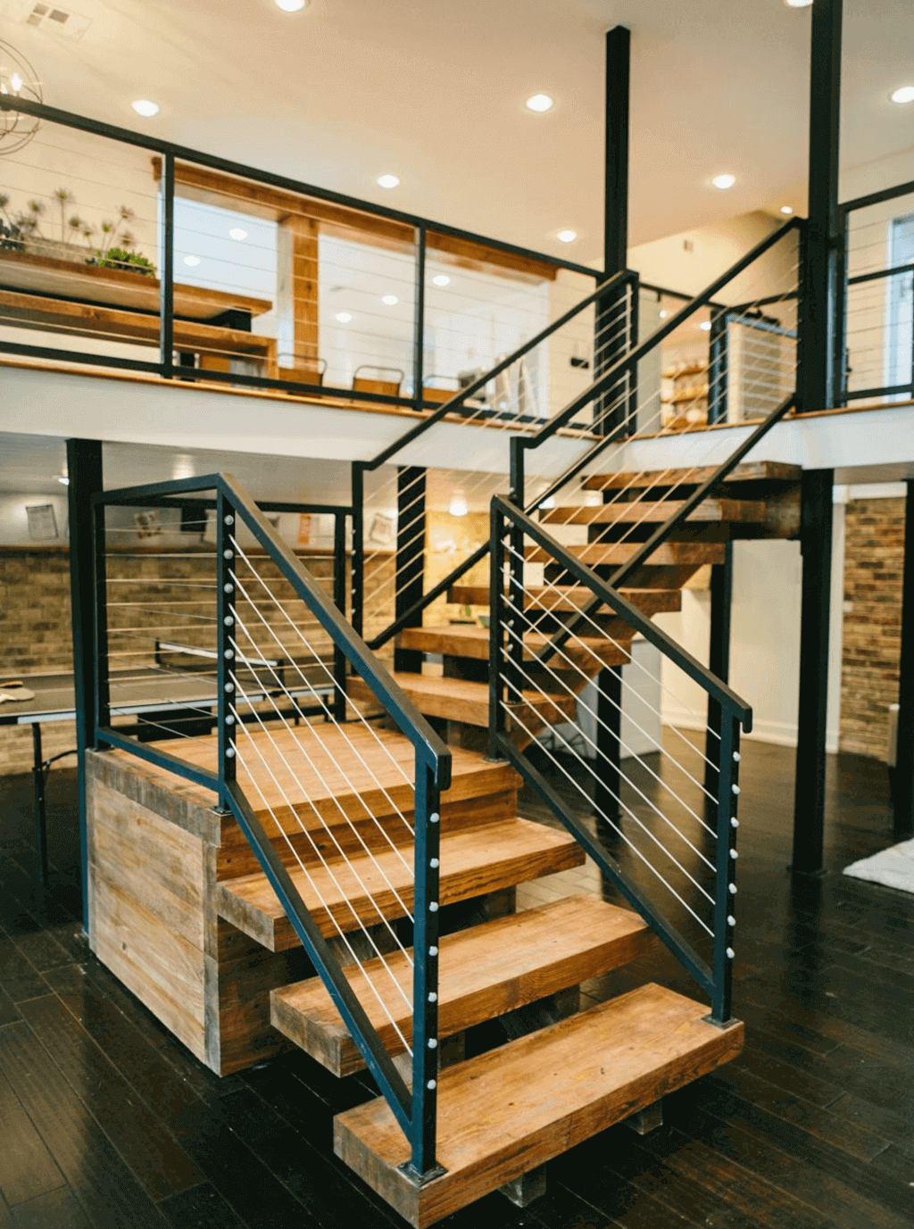  Industrial Stairs with Railing