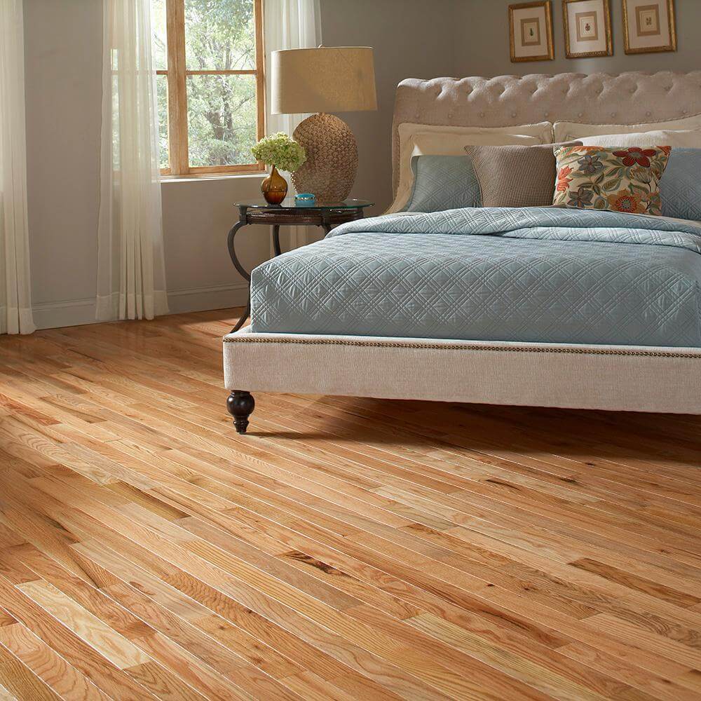 Solid Oak Wood Flooring In Bedroom