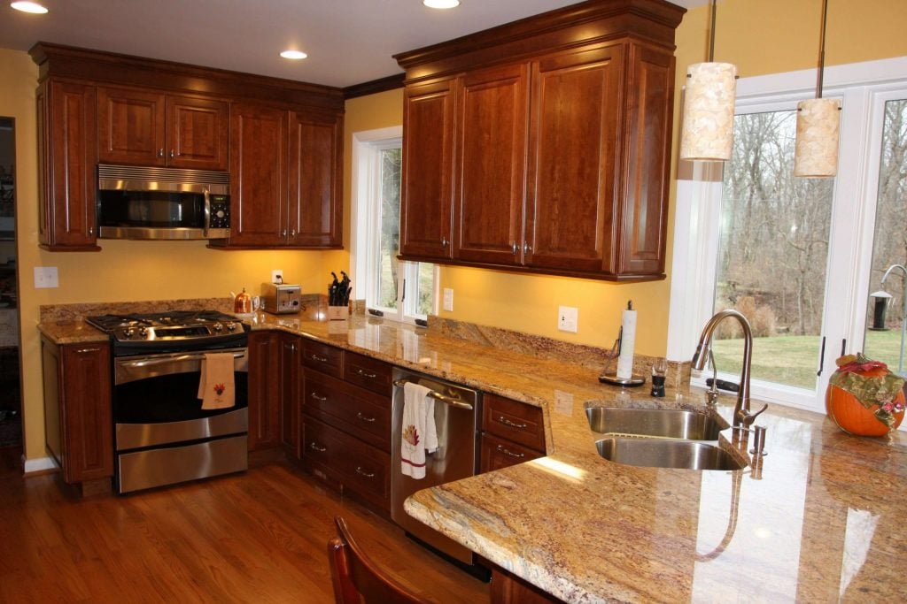 Neutrals Cherry wood Cabinets