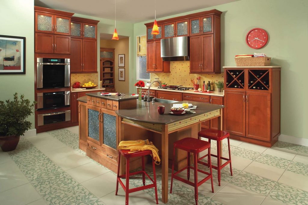 Countryside Style cherry wood cabinets