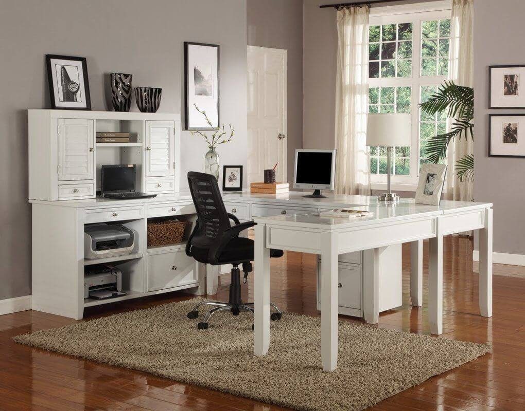 home office layout: Take a U-turn