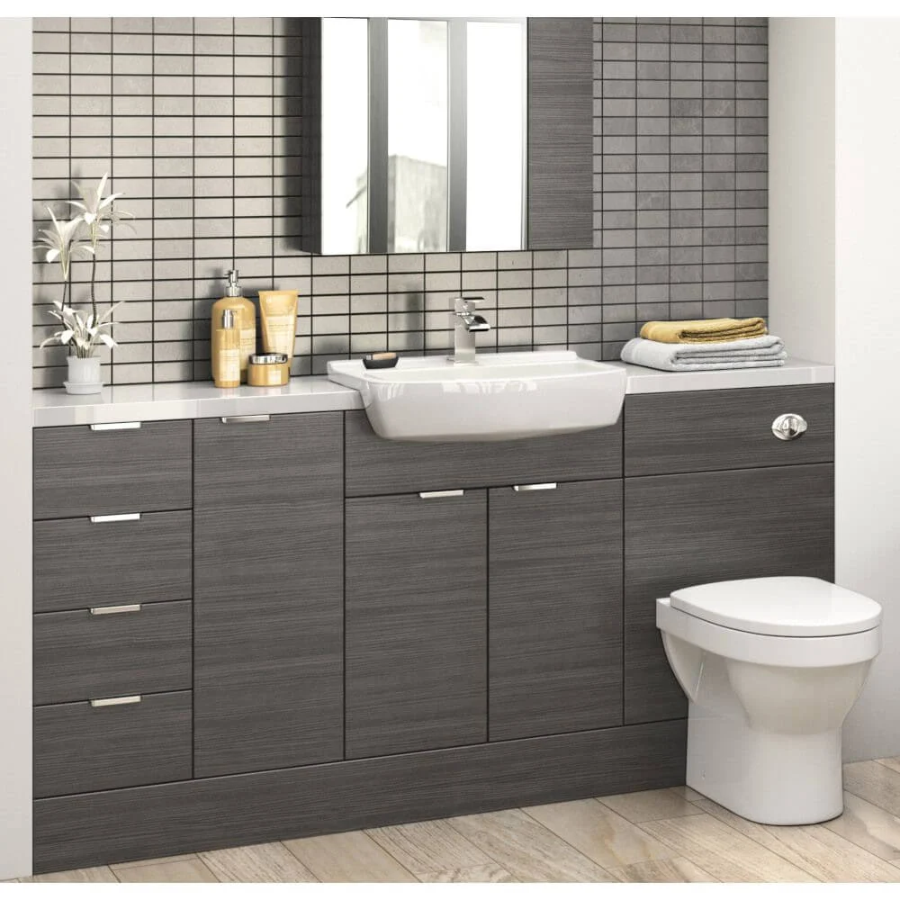 Basin and Toilet Built-in Design