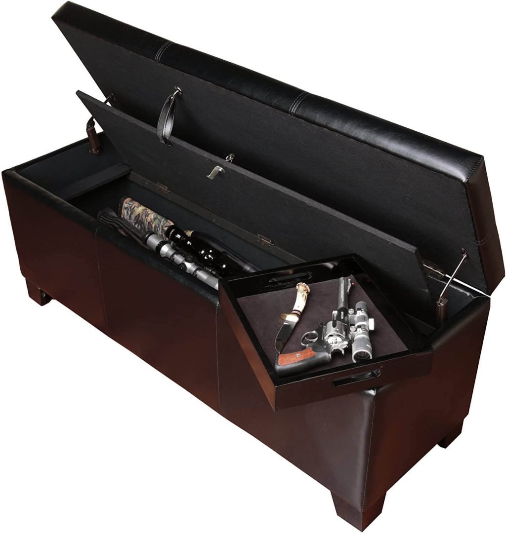 Gun Concealment Storage Bench