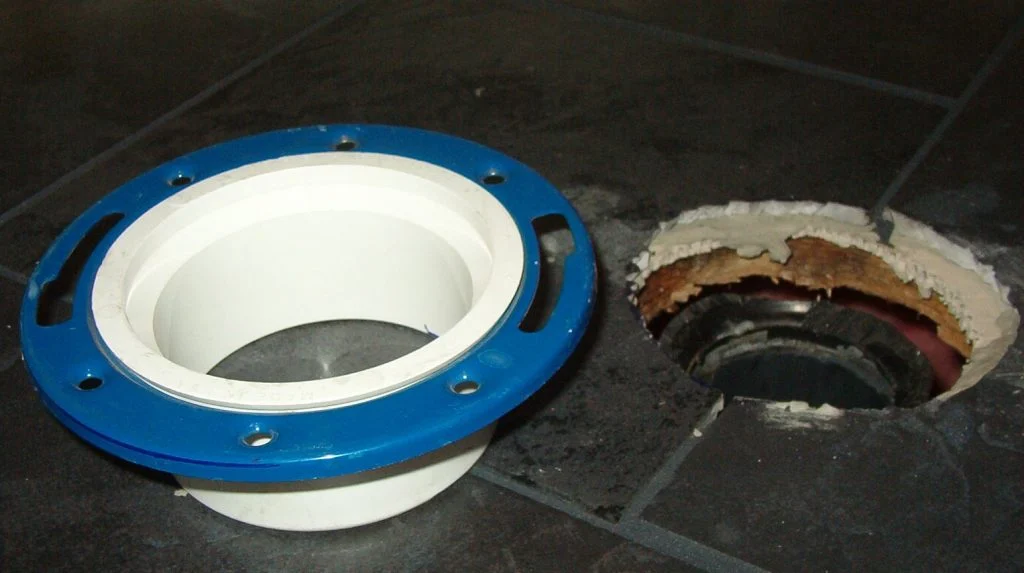 Replace the new Toilet Flange