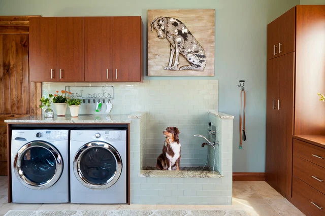 Pet Washing Tub in laundry room