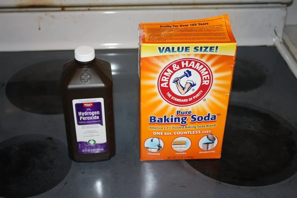 Use baking soda and hydrogen peroxide