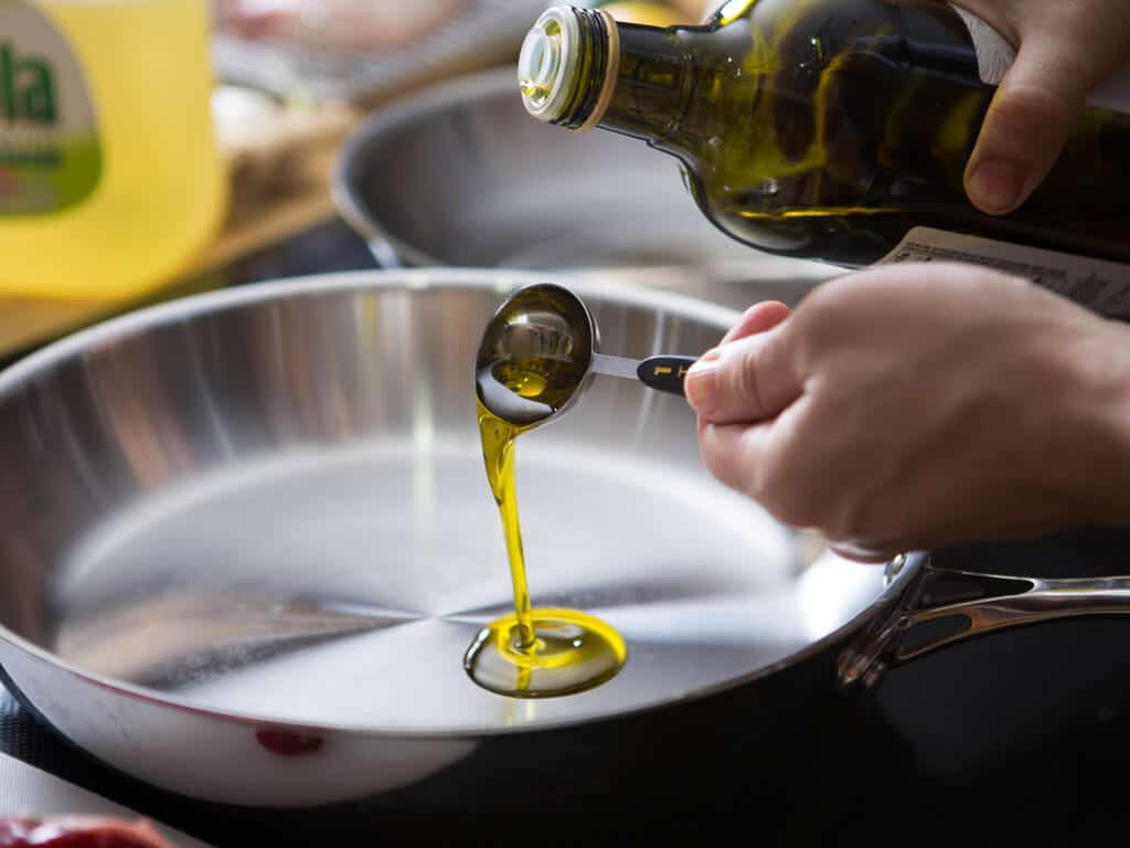 Try olive oil or vegetable oil