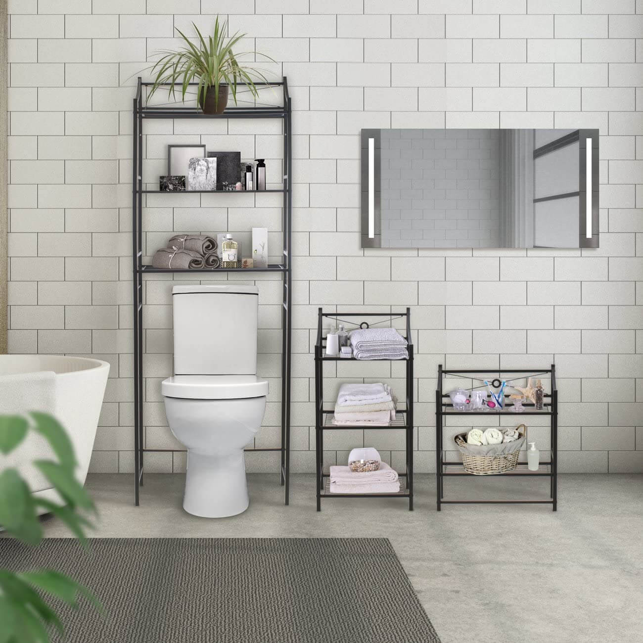 Sorbus Bathroom Freestanding Over Toilet Space Saver