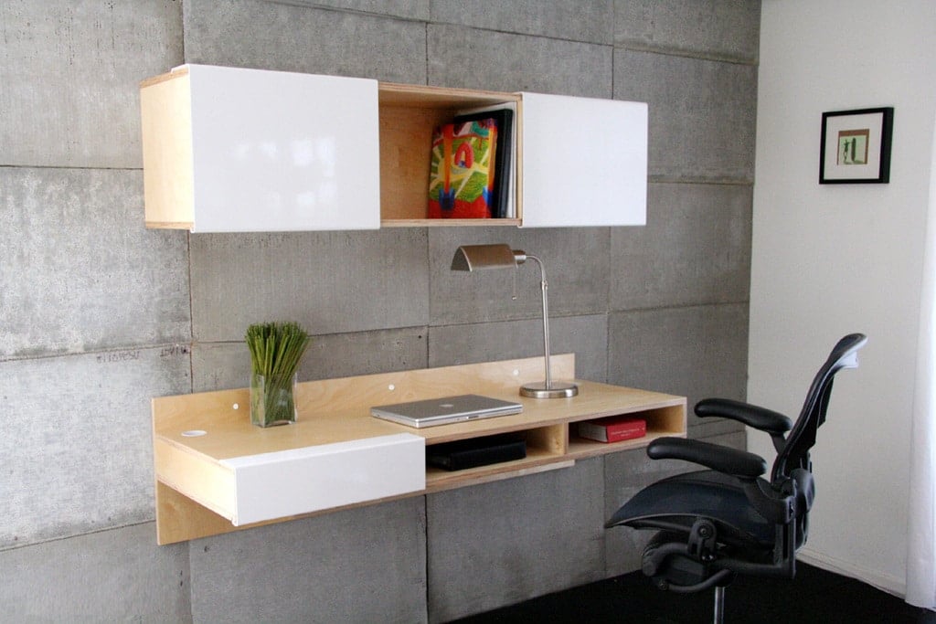 wall mounted desk 