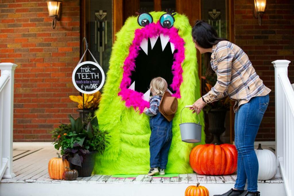 Monster Candy Tent halloween porch 
