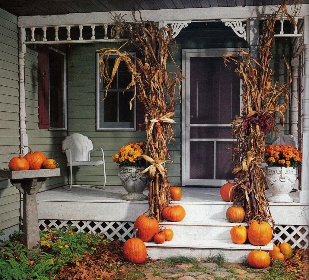 cute halloween porch