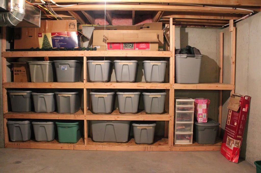 storage shelves for basement garage