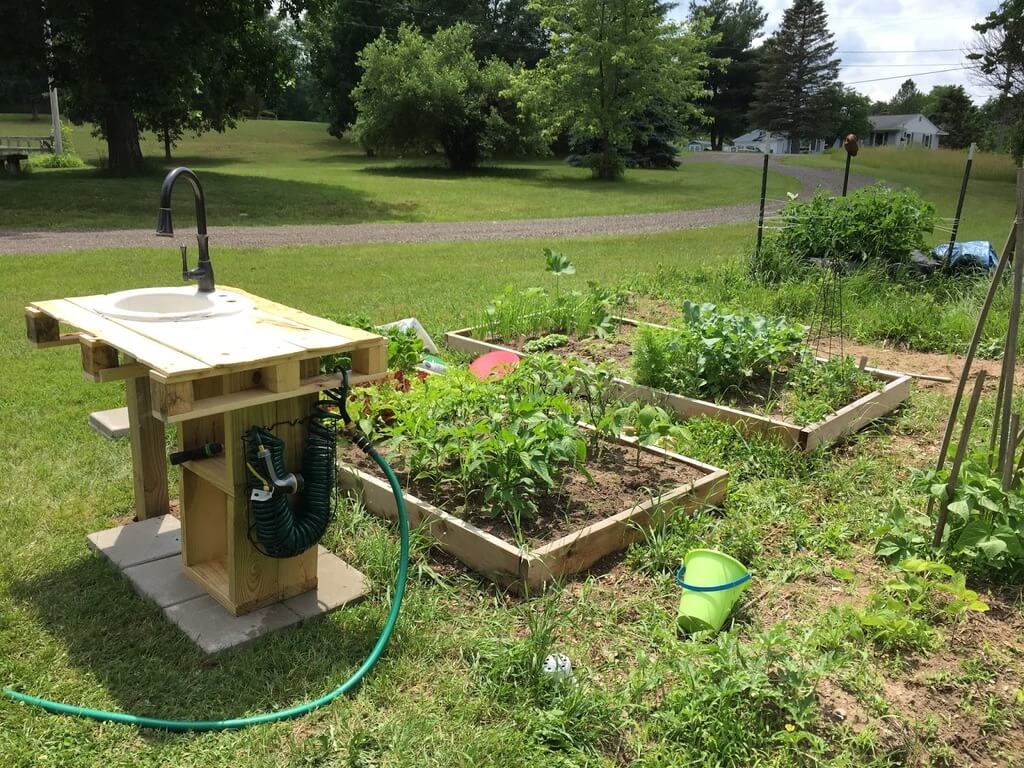 diy outdoor sink 