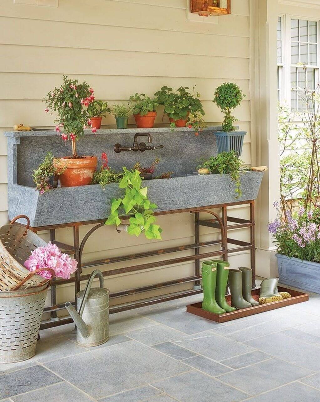 DIY Stone Sink Station