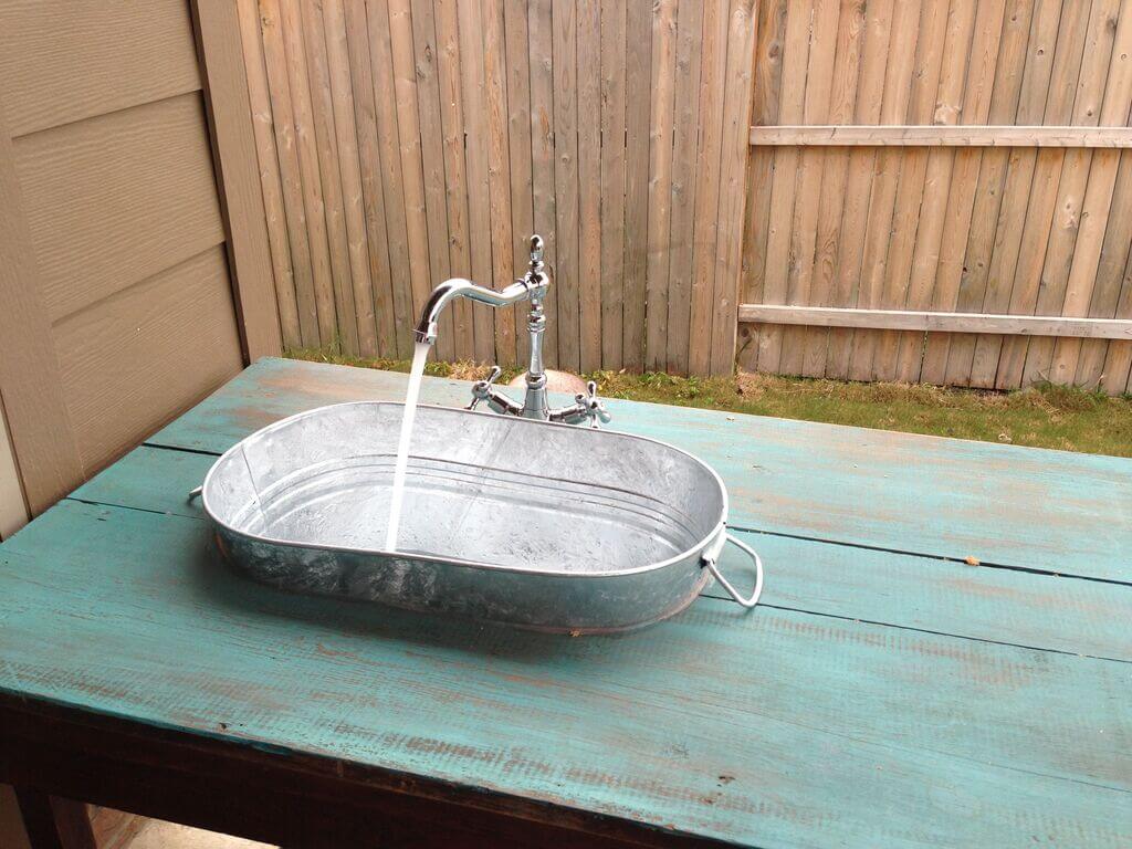 DIY Outdoor Portable Sink