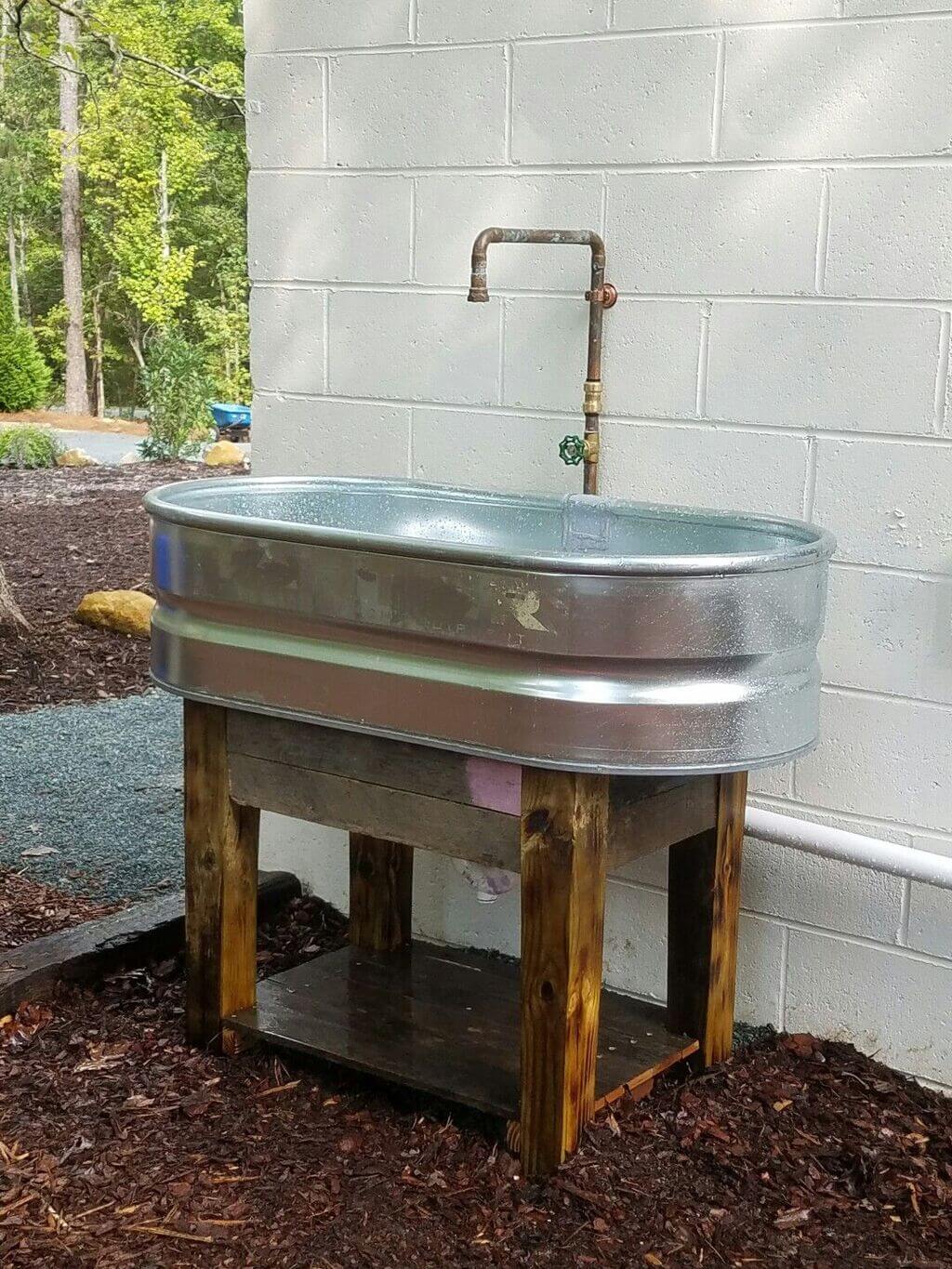 DIY Industrial Sink Station