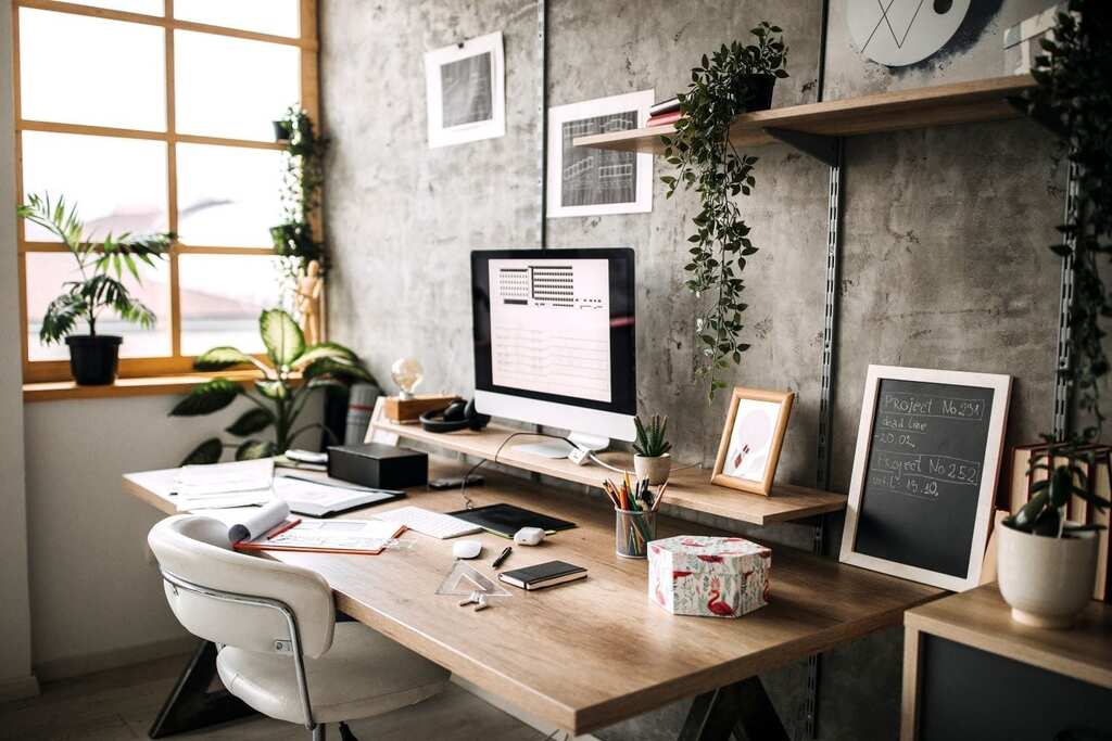 Furnish and Decorate in Shed Into a Home Office