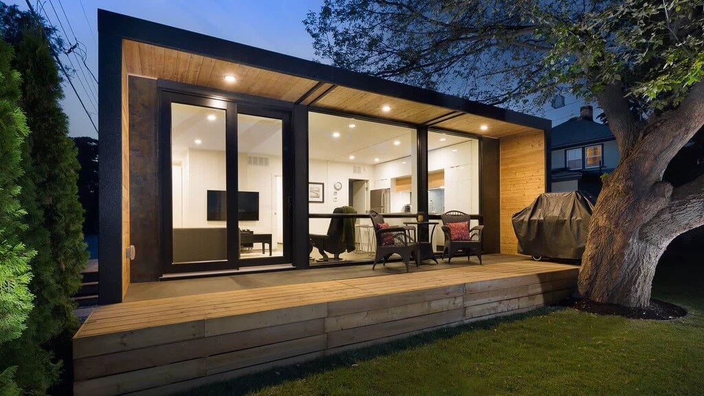 A house with a deck and a covered patio
