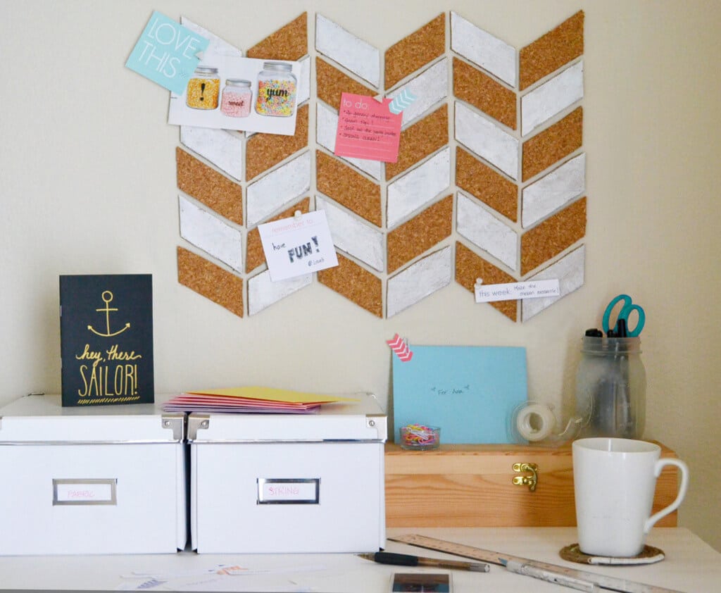 Stylish Cutouts diy cork board