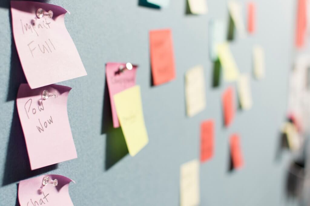 Use Colorful Board Pins and Sticky Notes diy cork board
